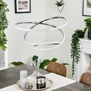 hofstein Suspension Donebas LED Chrome, 1 lumière* Lampes Modernes