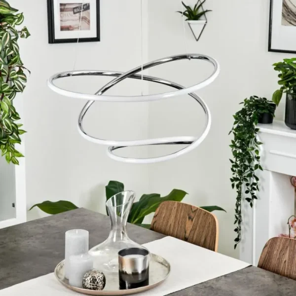 hofstein Suspension Donebas LED Chrome, 1 lumière* Lampes Modernes