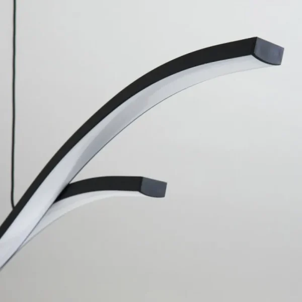 hofstein Suspension Eaglesham LED Noir, 1 lumière* Lampes Modernes