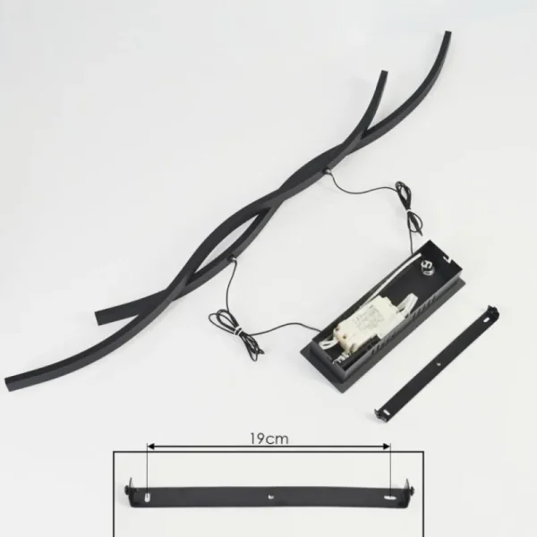 hofstein Suspension Eaglesham LED Noir, 1 lumière* Lampes Modernes
