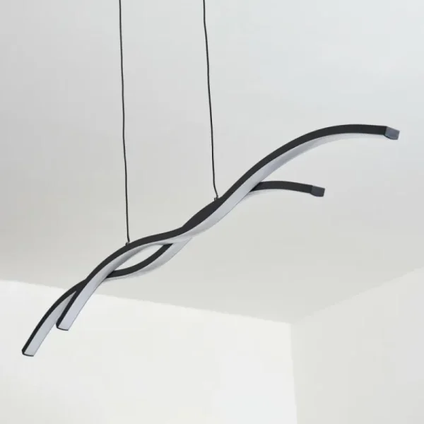 hofstein Suspension Eaglesham LED Noir, 1 lumière* Lampes Modernes