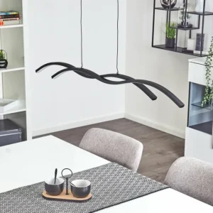 hofstein Suspension Eaglesham LED Noir, 1 lumière* Lampes Modernes