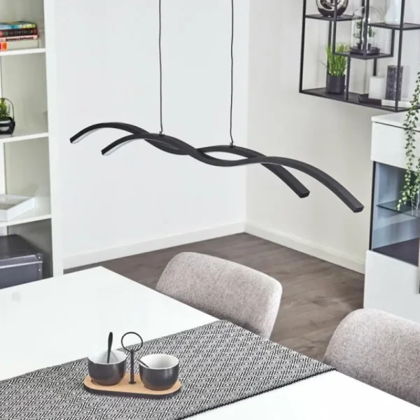 hofstein Suspension Eaglesham LED Noir, 1 lumière* Lampes Modernes