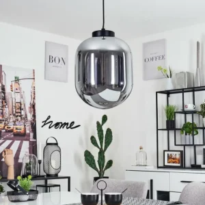 hofstein Suspension Elvange Noir, 1 lumière* Lampes Modernes