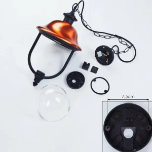hofstein Suspension extérieur Gascon Noir, 1 lumière* Lampes Modernes