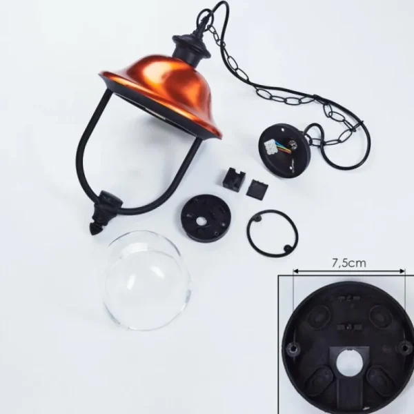 hofstein Suspension extérieur Gascon Noir, 1 lumière* Lampes Modernes