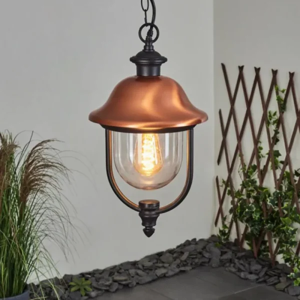 hofstein Suspension extérieur Gascon Noir, 1 lumière* Lampes Modernes