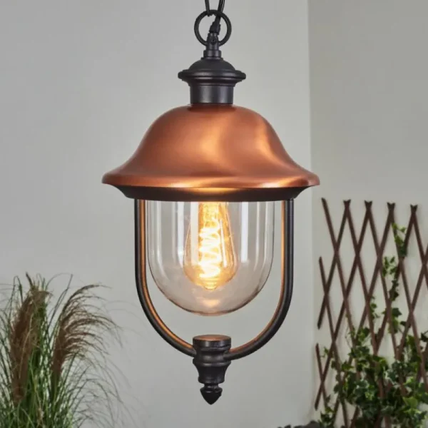 hofstein Suspension extérieur Gascon Noir, 1 lumière* Lampes Modernes