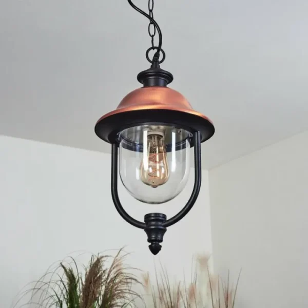 hofstein Suspension extérieur Gascon Noir, 1 lumière* Lampes Modernes