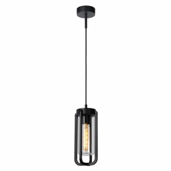 Luminaires Lucide Suspension extérieure Lucide GARLAND Noir, 1 lumière* Lampes En Verre