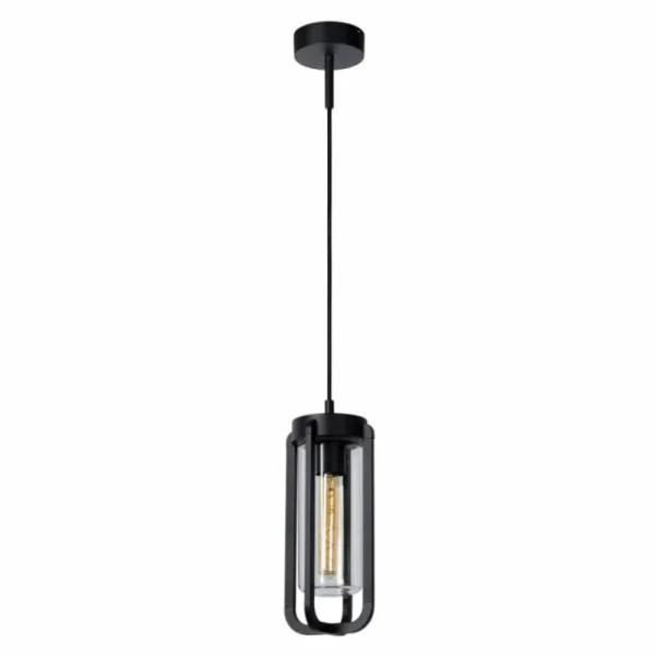 Luminaires Lucide Suspension extérieure Lucide GARLAND Noir, 1 lumière* Lampes En Verre