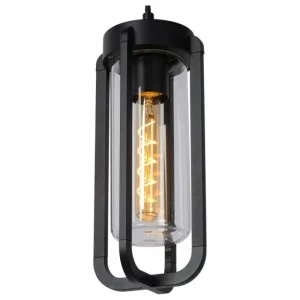 Luminaires Lucide Suspension extérieure Lucide GARLAND Noir, 1 lumière* Lampes En Verre