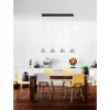 Luminaires Fabas Luce Suspension Fabas Luce Arabella LED Noir, 4 lumières* Lampes En Verre