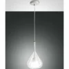 Luminaires Fabas Luce Suspension Fabas Luce Lila Blanc, 1 lumière* Lampes En Verre