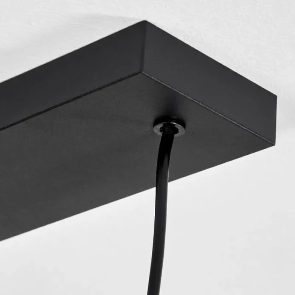 hofstein Suspension Fessade Noir, 4 lumières* Lampes Modernes