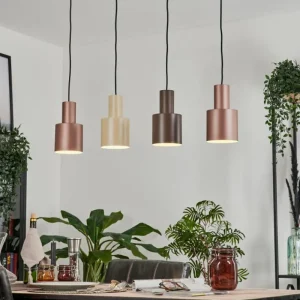 hofstein Suspension Fessade Noir, 4 lumières* Lampes Modernes