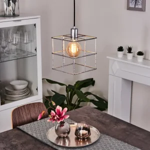 hofstein Suspension Fevaag Argenté, 1 lumière* Lampes Modernes