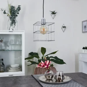 hofstein Suspension Fevaag Argenté, 1 lumière* Lampes Modernes