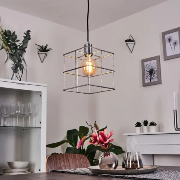 hofstein Suspension Fevaag Argenté, 1 lumière* Lampes Modernes