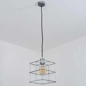 hofstein Suspension Fevaag Argenté, 1 lumière* Lampes Modernes