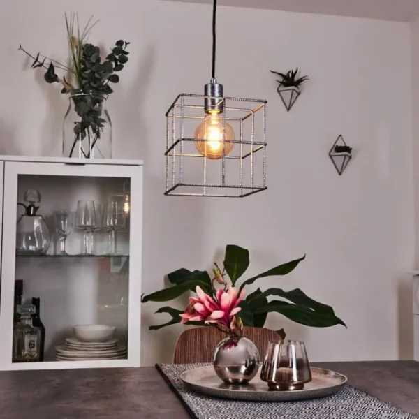 hofstein Suspension Fevaag Argenté, 1 lumière* Lampes Modernes