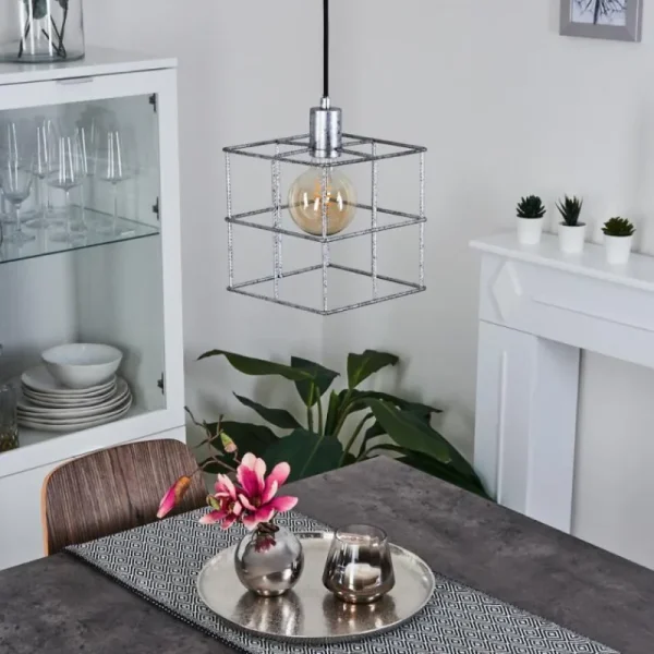 hofstein Suspension Fevaag Argenté, 1 lumière* Lampes Modernes