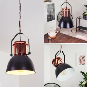 hofstein Suspension Fieberbrunn Cuivre, Noir, 1 lumière* Lampes Modernes