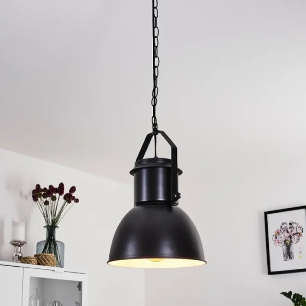 hofstein Suspension Fieberbrunn Noir, 1 lumière* Lampes Modernes