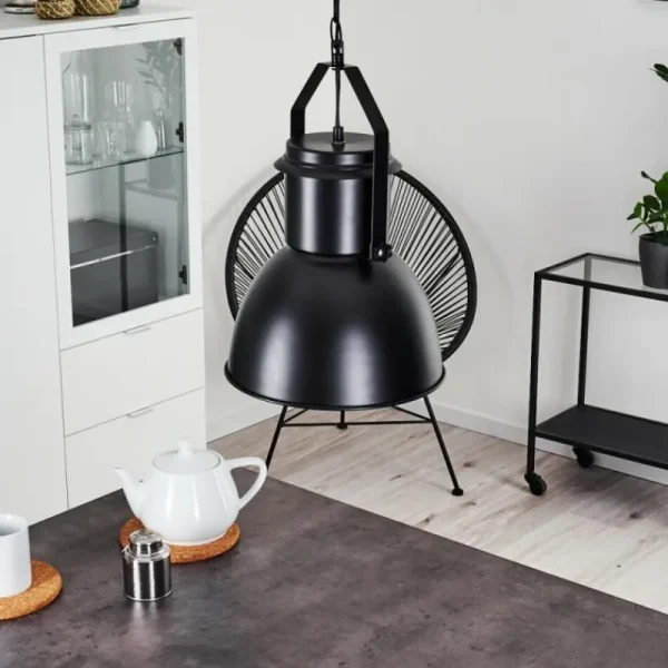 hofstein Suspension Fieberbrunn Noir, 1 lumière* Lampes Modernes