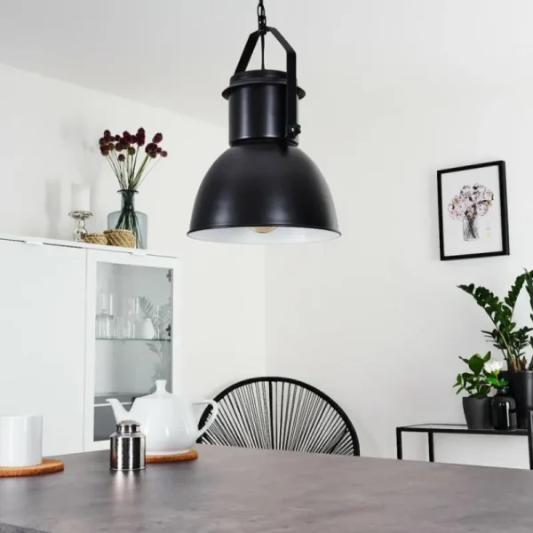 hofstein Suspension Fieberbrunn Noir, 1 lumière* Lampes Modernes