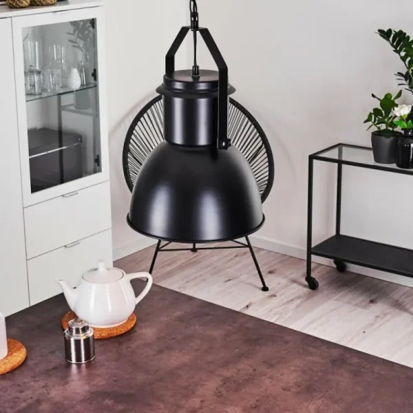 hofstein Suspension Fieberbrunn Noir, 1 lumière* Lampes Modernes