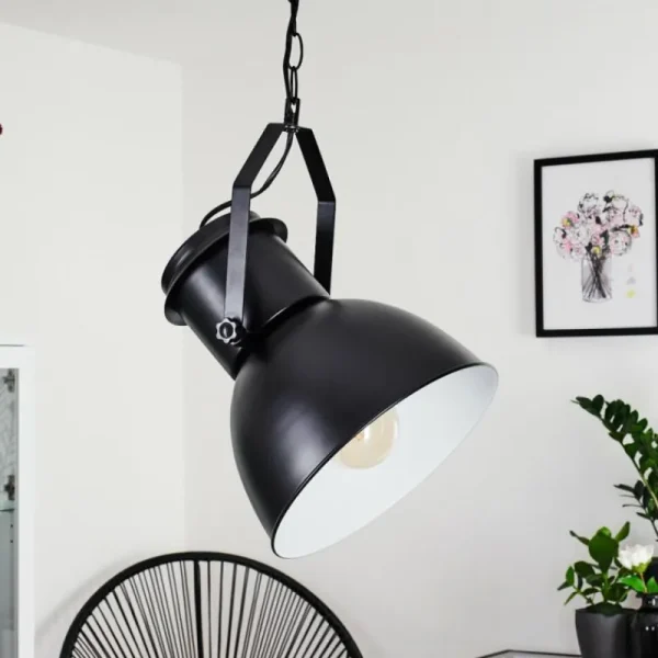 hofstein Suspension Fieberbrunn Noir, 1 lumière* Lampes Modernes