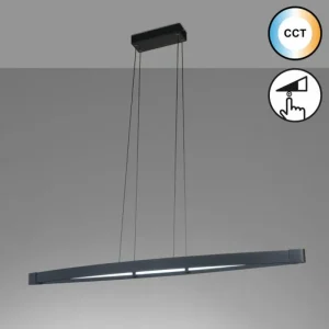 Luminaires Fischer & Honsel Suspension Fischer & Honsel Fenga LED Noir, 1 lumière* Lampes En Verre