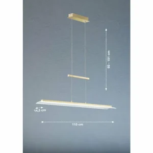 Luminaires Fischer & Honsel Suspension Fischer & Honsel ROOF LED Laiton, 1 lumière* Lampes En Verre
