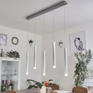 hofstein Suspension Freshwater LED Aluminium, 5 lumières* Lampes Modernes