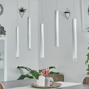 hofstein Suspension Freshwater LED Aluminium, 5 lumières* Lampes Modernes