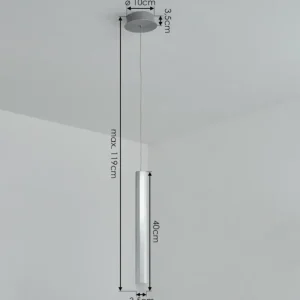 hofstein Suspension Freshwater LED Aluminium, 1 lumière* Lampes Modernes