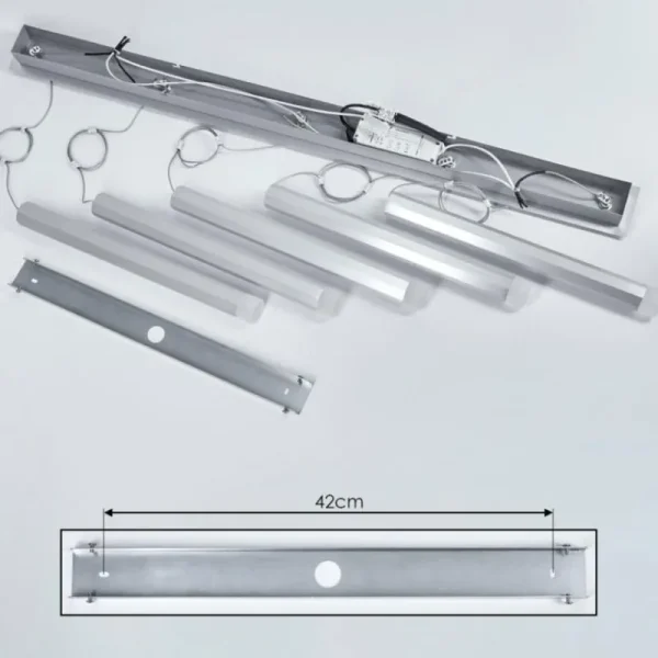 hofstein Suspension Freshwater LED Aluminium, 5 lumières* Lampes Modernes