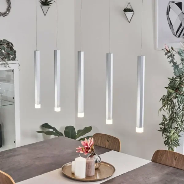 hofstein Suspension Freshwater LED Aluminium, 5 lumières* Lampes Modernes