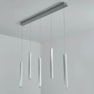hofstein Suspension Freshwater LED Aluminium, 5 lumières* Lampes Modernes