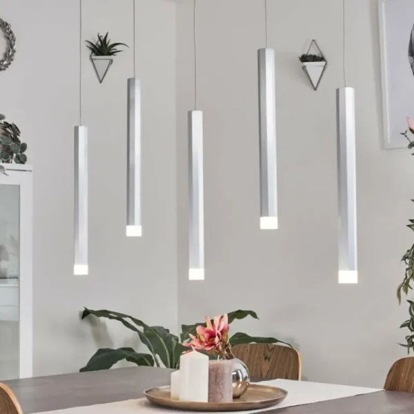 hofstein Suspension Freshwater LED Aluminium, 5 lumières* Lampes Modernes