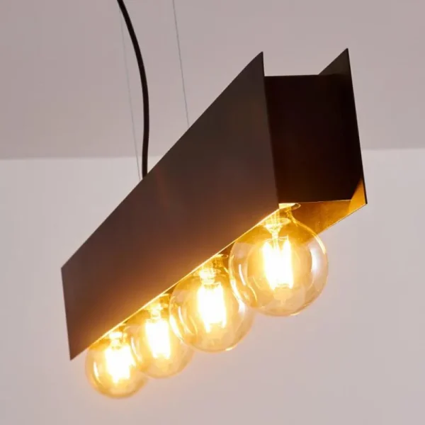 hofstein Suspension Fria Noir, 4 lumières* Lampes Modernes