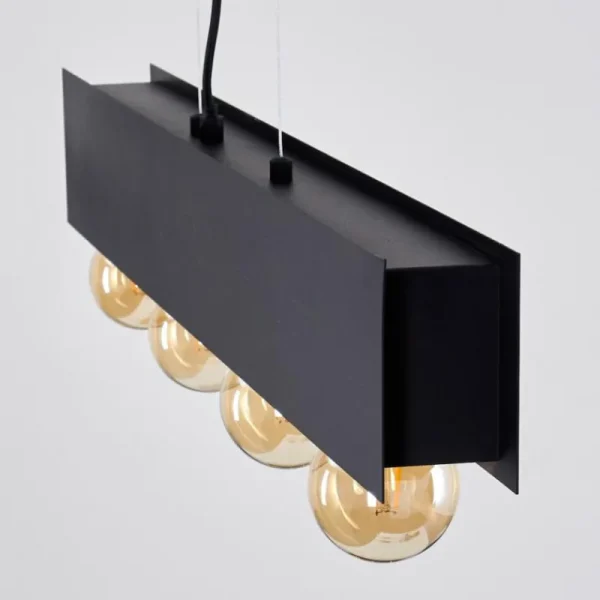 hofstein Suspension Fria Noir, 4 lumières* Lampes Modernes
