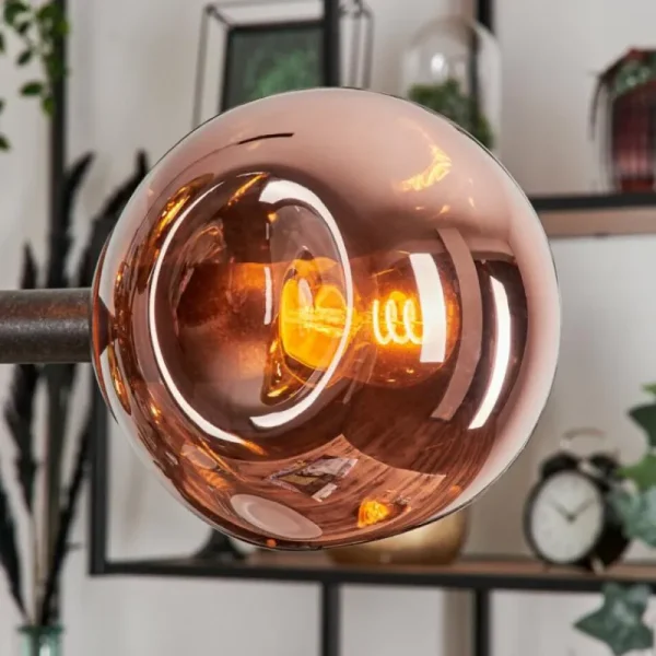 hofstein Suspension Fuensalida Noir, 6 lumières* Lampes En Verre