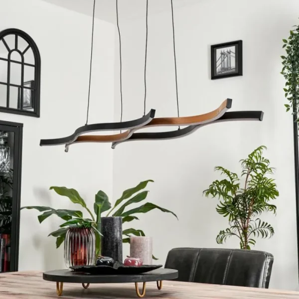 hofstein Suspension Fuliola LED Noir, 1 lumière* Lampes Modernes