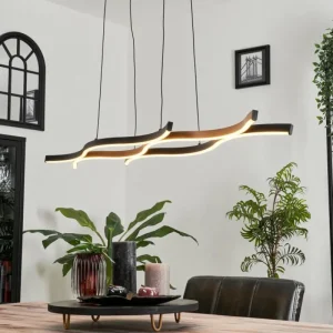 hofstein Suspension Fuliola LED Noir, 1 lumière* Lampes Modernes