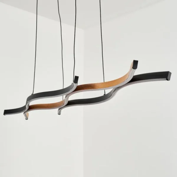 hofstein Suspension Fuliola LED Noir, 1 lumière* Lampes Modernes