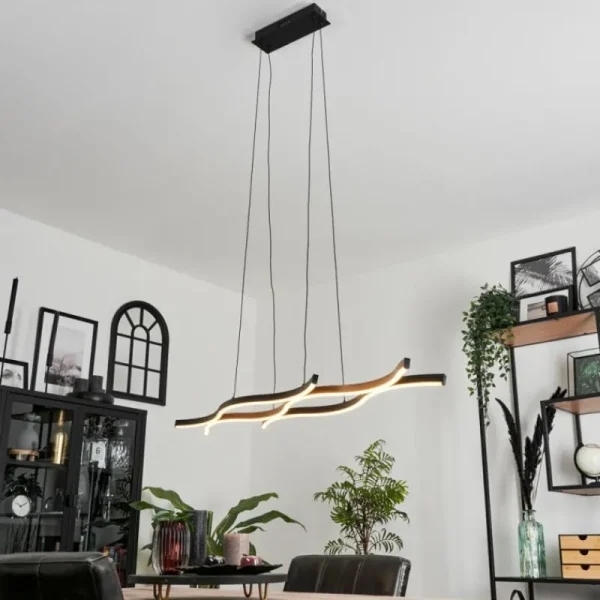 hofstein Suspension Fuliola LED Noir, 1 lumière* Lampes Modernes