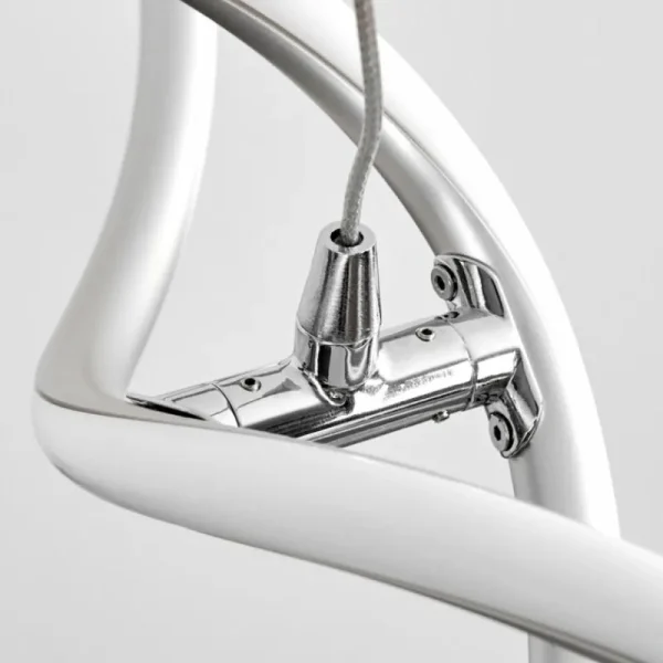 hofstein Suspension Galette LED Nickel mat, 1 lumière* Lampes Modernes