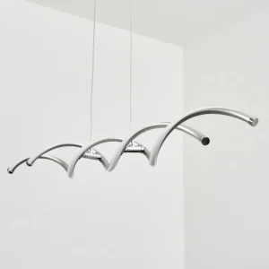 hofstein Suspension Galette LED Nickel mat, 1 lumière* Lampes Modernes